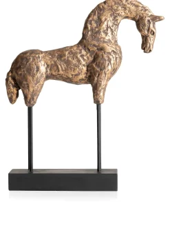 COCOmaison Beelden>Stallion beeld H35cm - Goud
