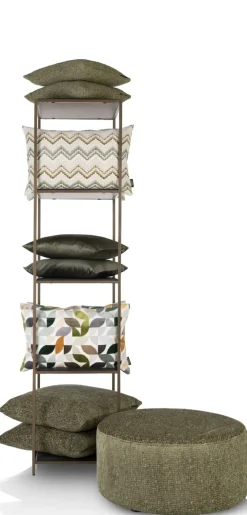 COCOmaison Wand- En Boekenrekken>Stand up rek 45x50x193cm - Goud