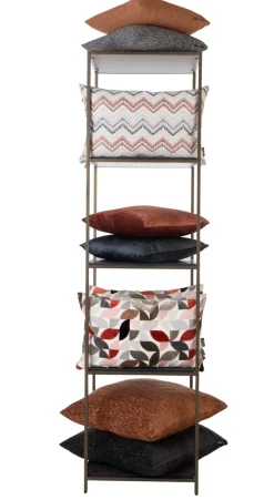 COCOmaison Wand- En Boekenrekken>Stand up rek 45x50x193cm - Goud