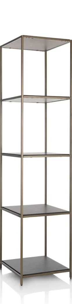 COCOmaison Wand- En Boekenrekken>Stand up rek 45x50x193cm - Goud
