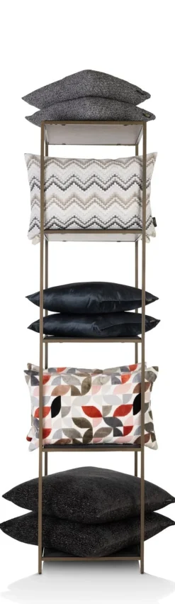 COCOmaison Wand- En Boekenrekken>Stand up rek 45x50x193cm - Goud