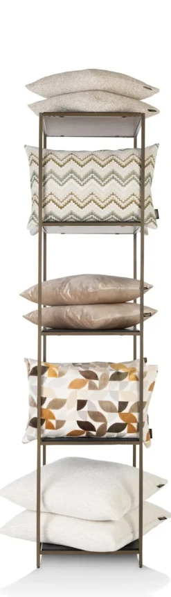 COCOmaison Wand- En Boekenrekken>Stand up rek 45x50x193cm - Goud