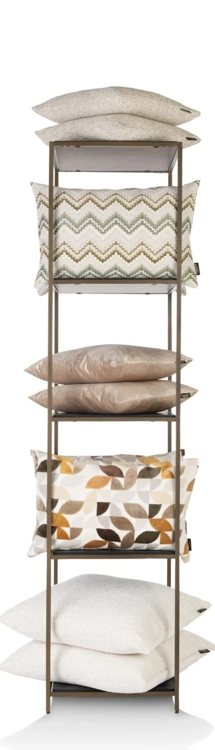 COCOmaison Wand- En Boekenrekken>Stand up rek 45x50x193cm - Goud