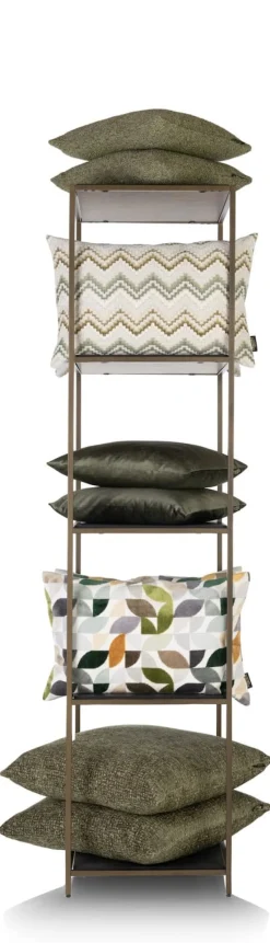 COCOmaison Wand- En Boekenrekken>Stand up rek 45x50x193cm - Goud