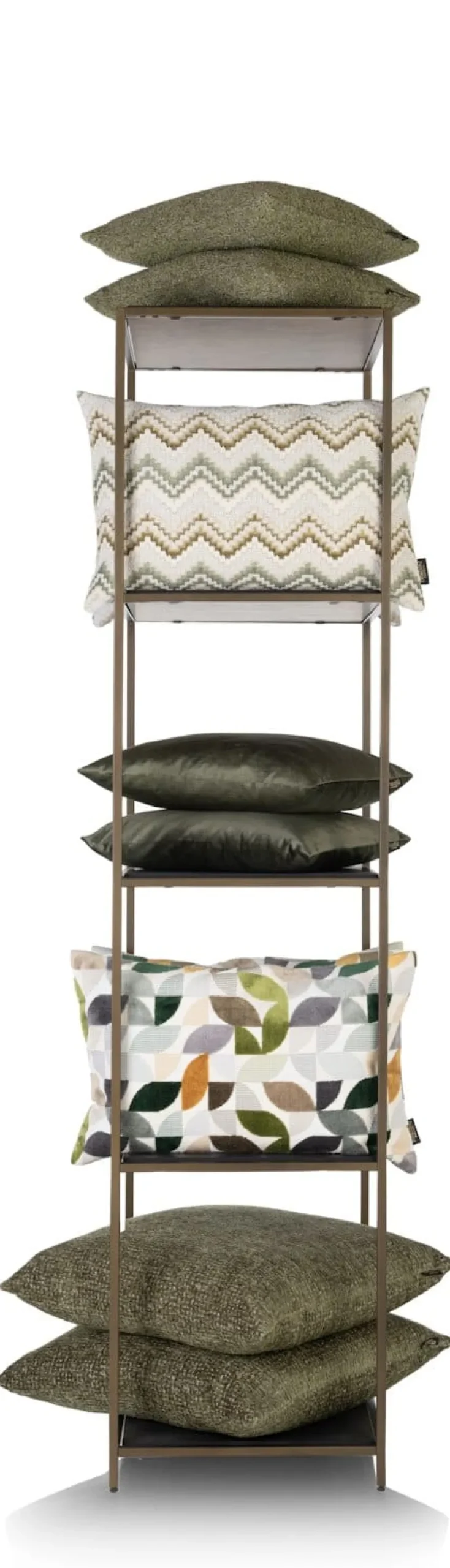 COCOmaison Wand- En Boekenrekken>Stand up rek 45x50x193cm - Goud