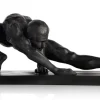 COCOmaison Beelden>Stretching beeld H19cm - Zwart