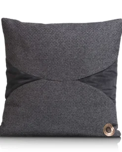 COCOmaison Sierkussens>Timeless - Aria kussen 45x45cm - Antraciet