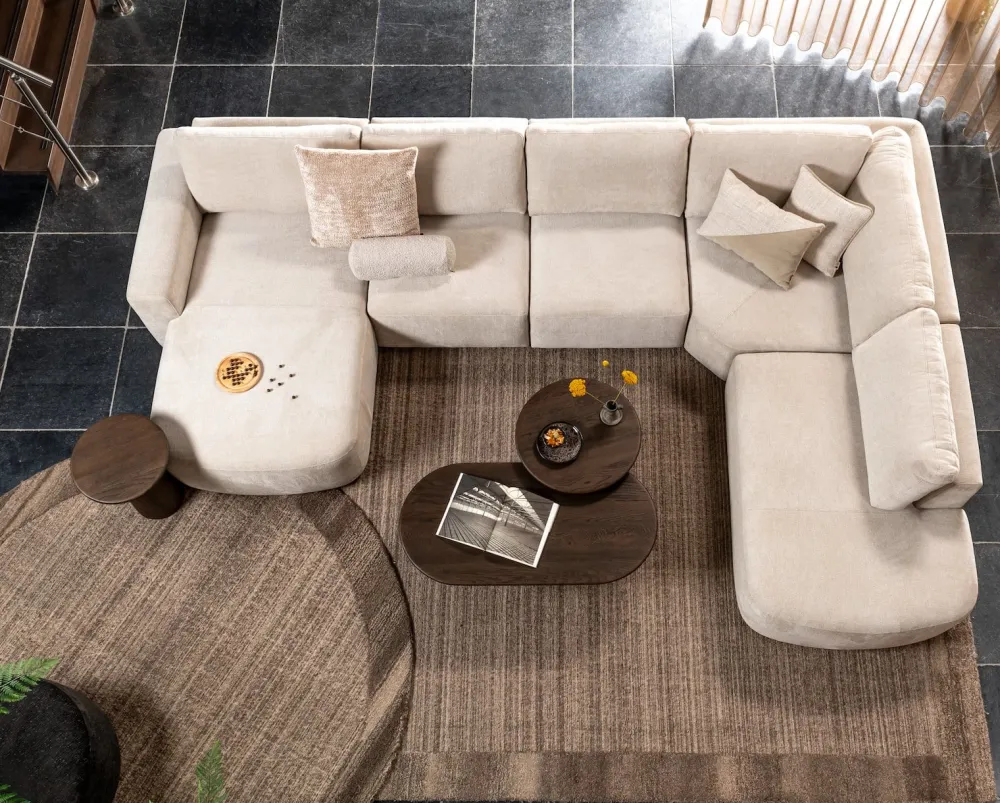 COCOmaison Sierkussens>Timeless - Clint kussen 60x60cm - beige