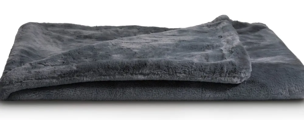 COCOmaison Plaids>Timeless - Evie plaid 130x160cm - Antraciet