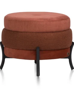COCOmaison Poefs En Krukken>Timeless - Macaron poef H43cm - koper