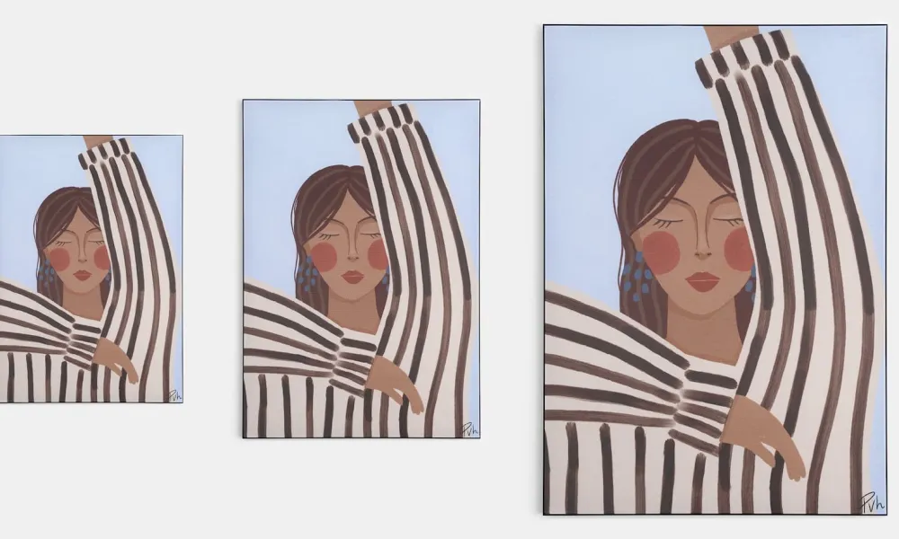 COCOmaison Schilderijen>Zenya wand doek - 70x100cm